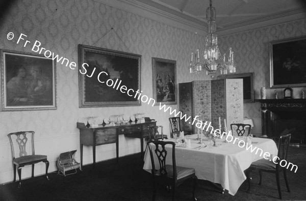 LISMORE CASTLE  DINING ROOM FROM EAST